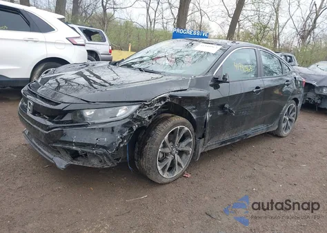 2021 Honda Civic Sport z USA, uszkodzony, nr VIN 2HGFC2F89MH544865